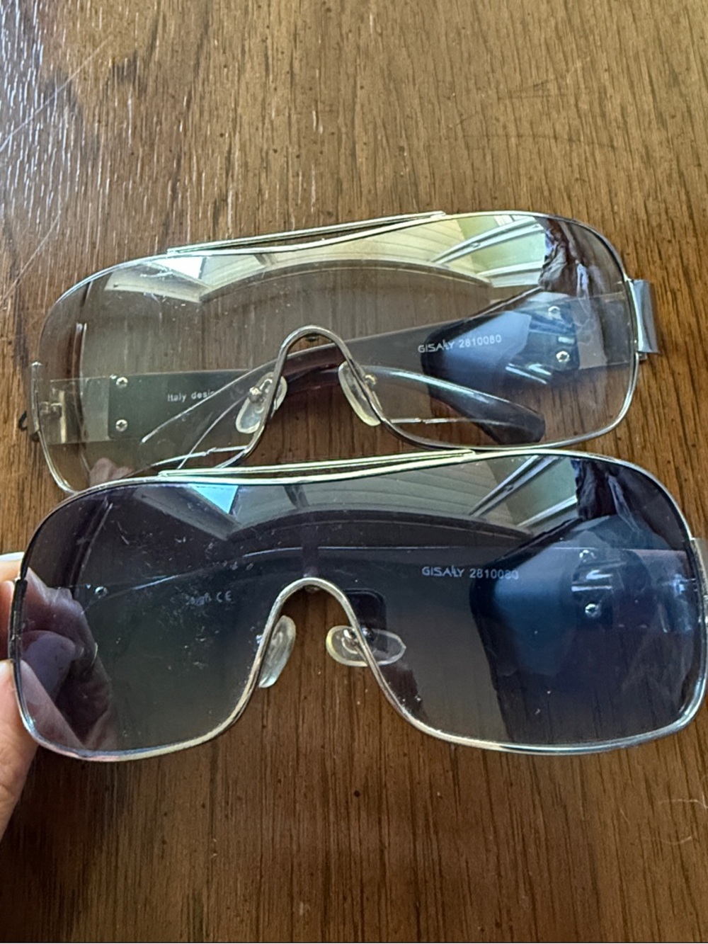 Coach Shield-Style Sunglasses - Clear and Smoke Lenses